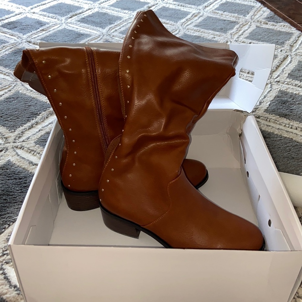 Cognac bar III tall boots